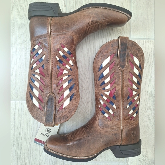 Ariat Women´s Brown Longview Western Cowboy Boots with...